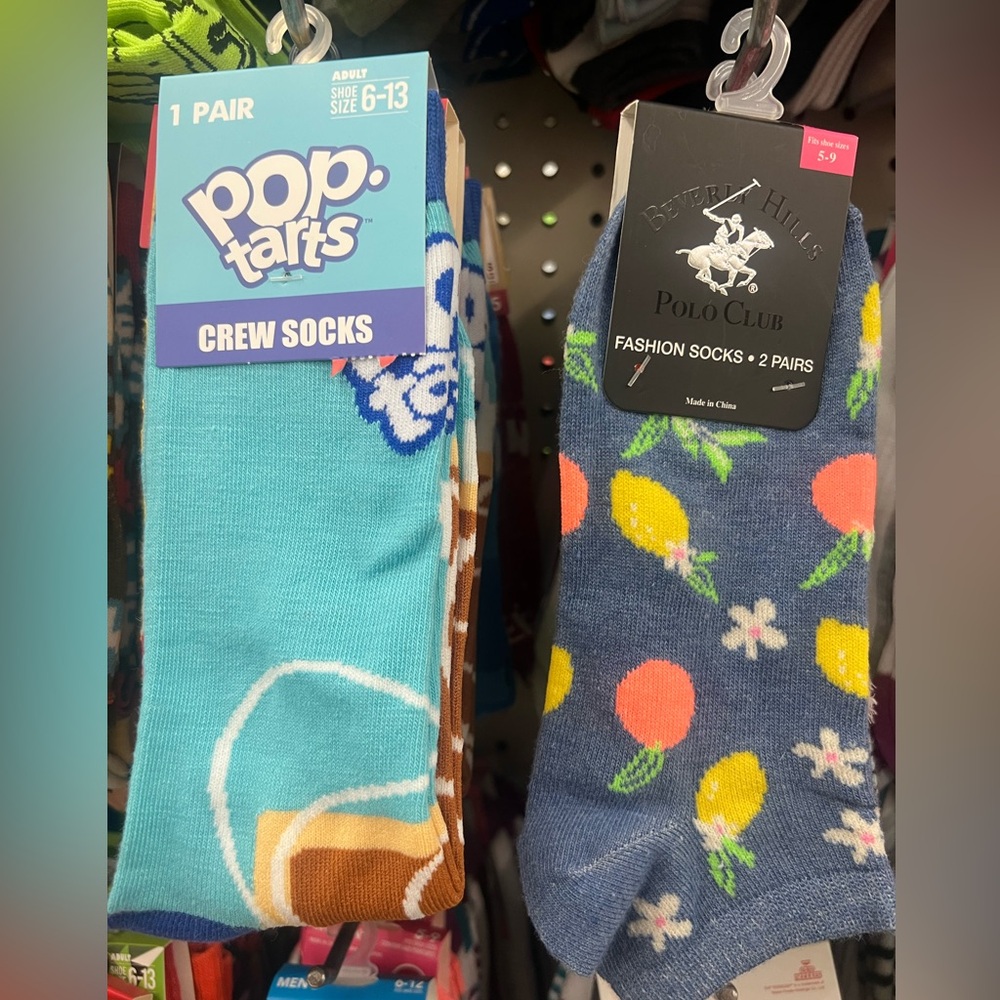 Paul Frank Unisex Black and Multicolor Monkey, Polo Club and famous brand socks. - Picture 9 of 11